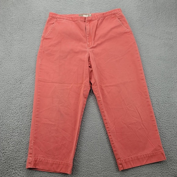 J.Crew Pants Womens 12 Pink Chinos Flat Front Barbiecore Classic Straight Leg - Picture 1 of 16